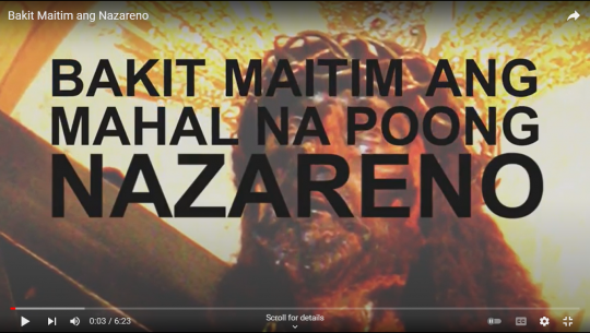 Bakit Maitim ang Poong Nazareno