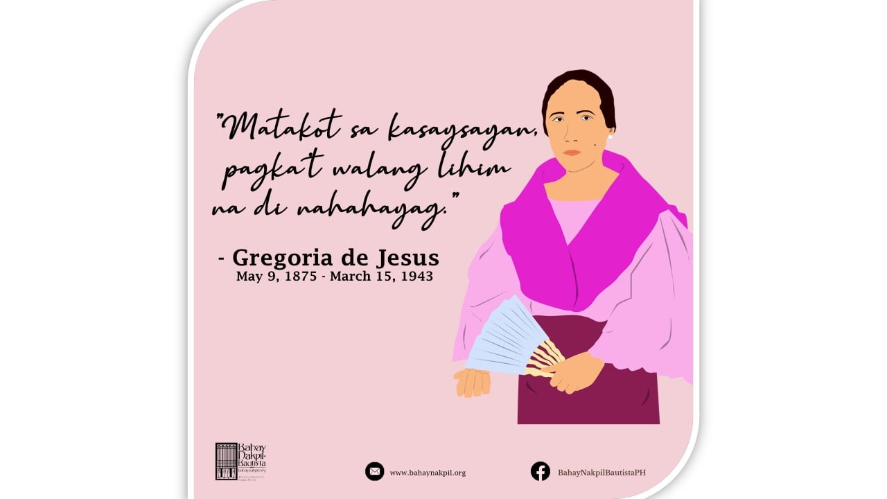 20220509 Gregoria de Jesus - 147th Birth Anniversary