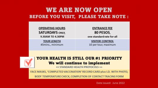 Revised schedule of operations June 2022